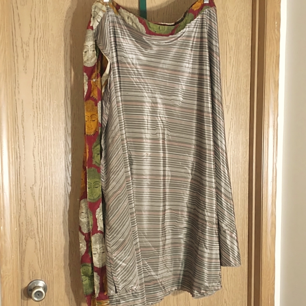 🍁🍂Sari WRAP Skirt Reversible